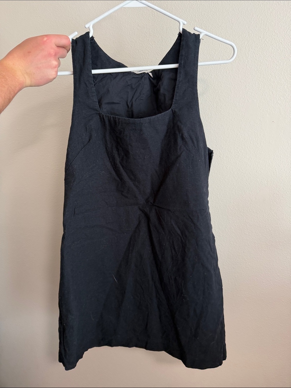 Abercrombie & Fitch Black Sleeveless Mini Dress
